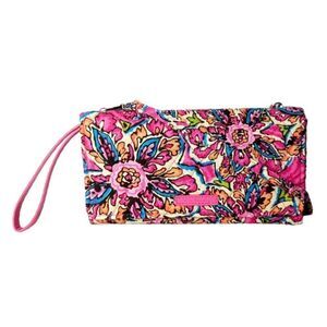 NWT VERA BRADLEY All In One Wallet Crossbody In Sunburst Floral